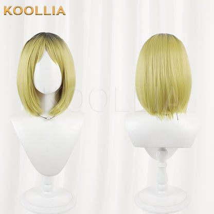 Neko Neko Yakuhimyou Wig Gradient Realistic Scalp Top Shoulder‑Length Bob Basic Wig