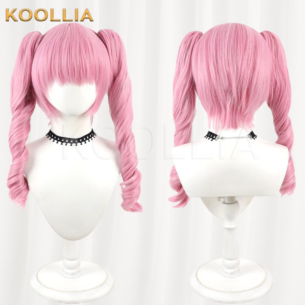 Steins;Gate Faris NyanNyan Cherry Blossom Pink With Detachable Twin Tails Basic Wig