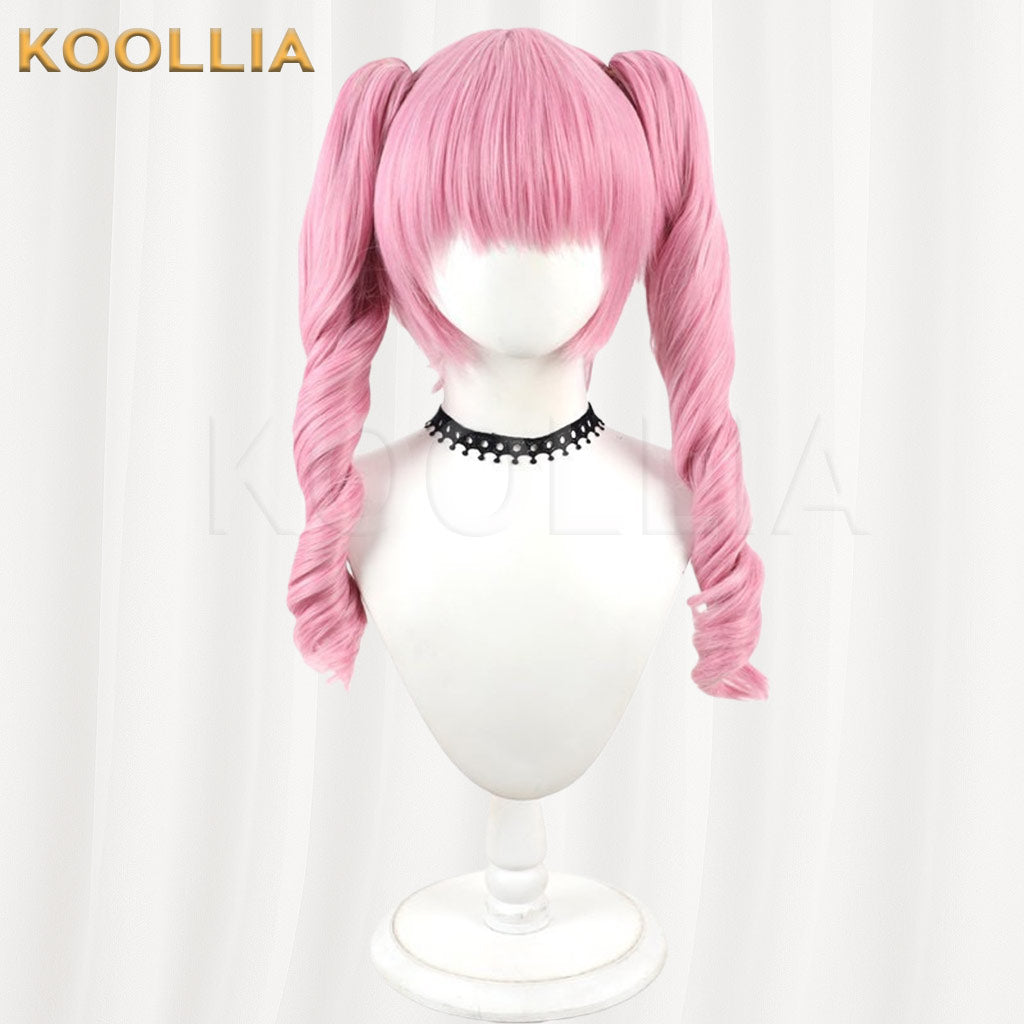Steins;Gate Faris NyanNyan Cherry Blossom Pink With Detachable Twin Tails Basic Wig