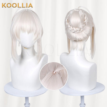 Fate/Zero Artoria Pendragon Saber Cream Blonde Integrated Updo Basic Wig