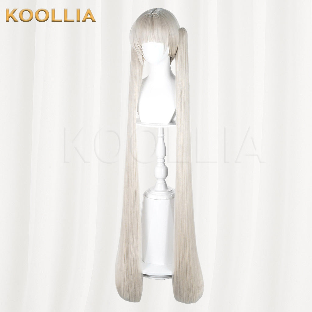Azur Lane Formidable Cream White Twin Tails Cosplay Wig Two Length Options Basic Wig