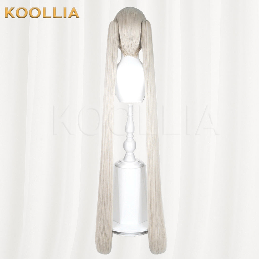 Azur Lane Formidable Cream White Twin Tails Cosplay Wig Two Length Options Basic Wig