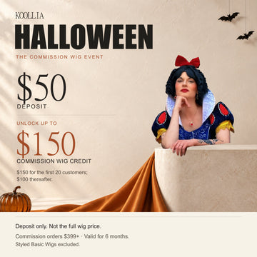 Halloween Commission Wig Offer — $50 Deposit, Up to $150 Credit