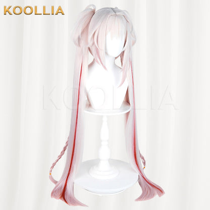 Honkai: Star Rail Sparkle Sweet Dream Radio Pink White Red Gradient Twin Tails Basic Wig