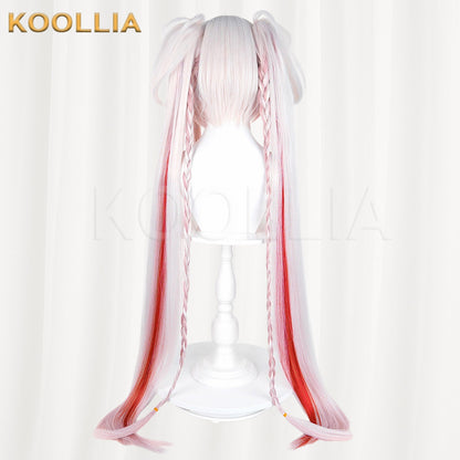 Honkai: Star Rail Sparkle Sweet Dream Radio Pink White Red Gradient Twin Tails Basic Wig