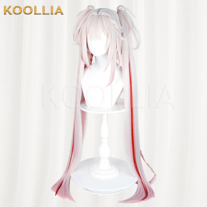 Honkai: Star Rail Sparkle Sweet Dream Radio Pink White Red Gradient Twin Tails Basic Wig