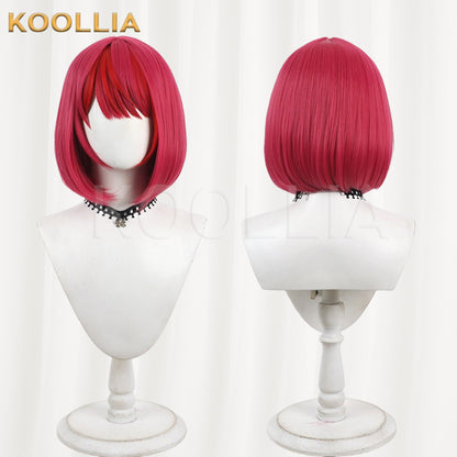 Hololive English IRyS Wig Bright Magenta BOB Short Basic Wig
