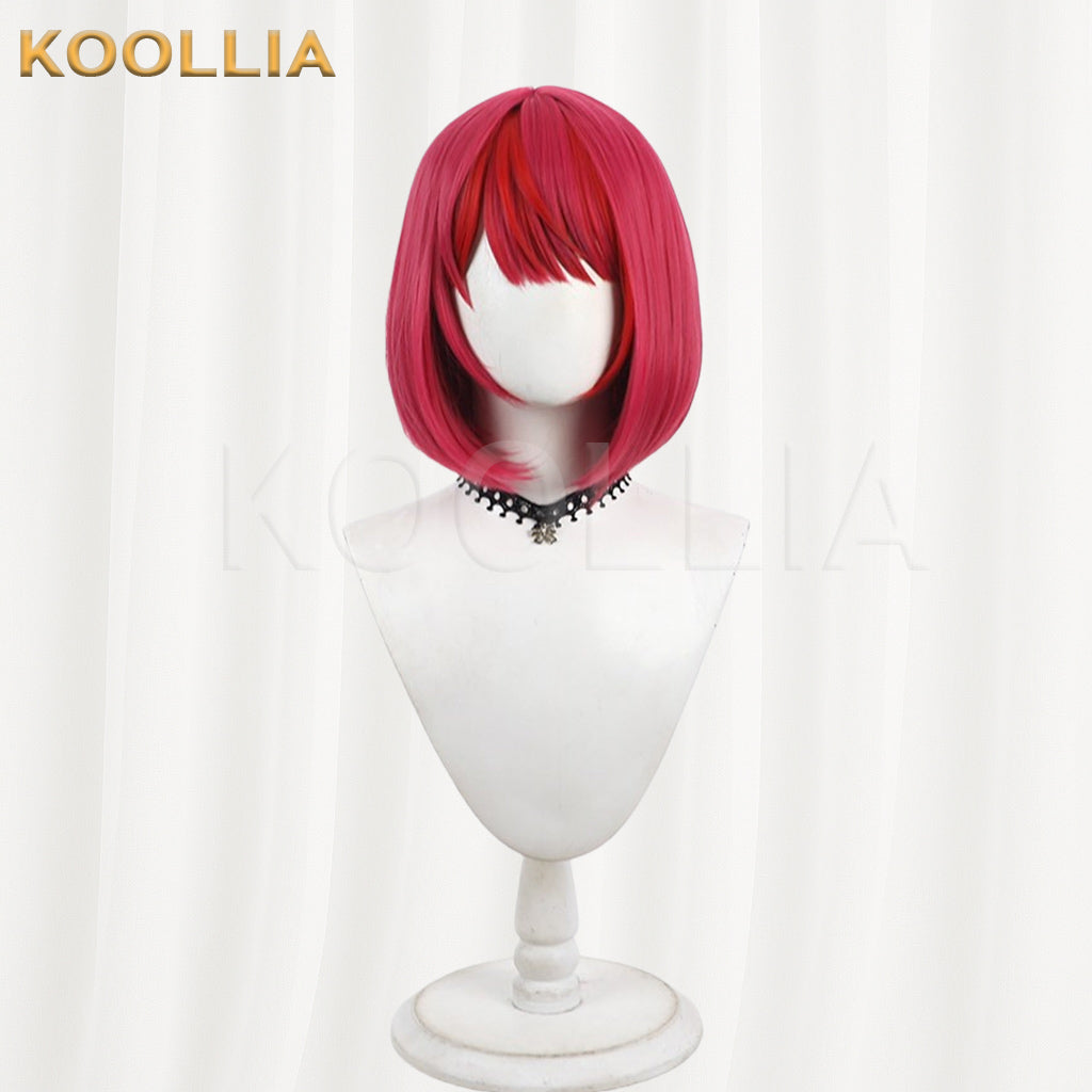Hololive English IRyS Wig Bright Magenta BOB Short Basic Wig