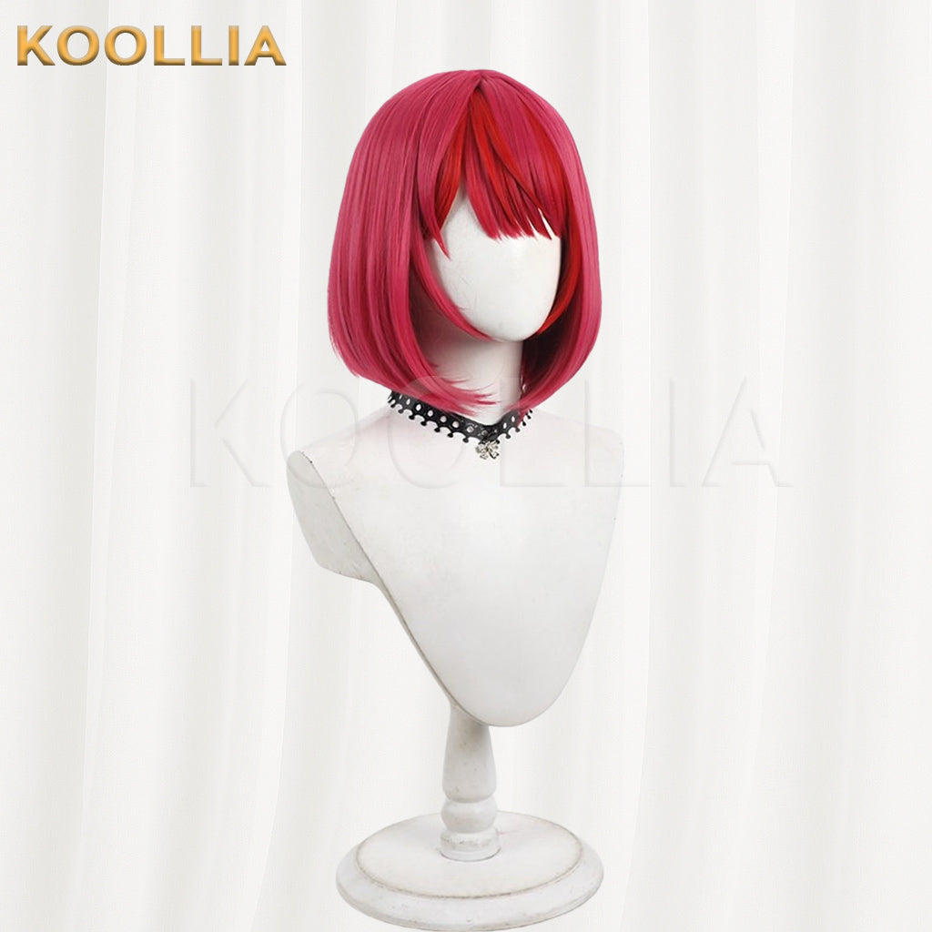 Hololive English IRyS Wig Bright Magenta BOB Short Basic Wig