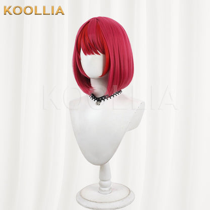 Hololive English IRyS Wig Bright Magenta BOB Short Basic Wig