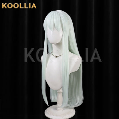 Touhou Project Kamishirasawa Keine Wig Light Mint Green Long Straight Basic Wig