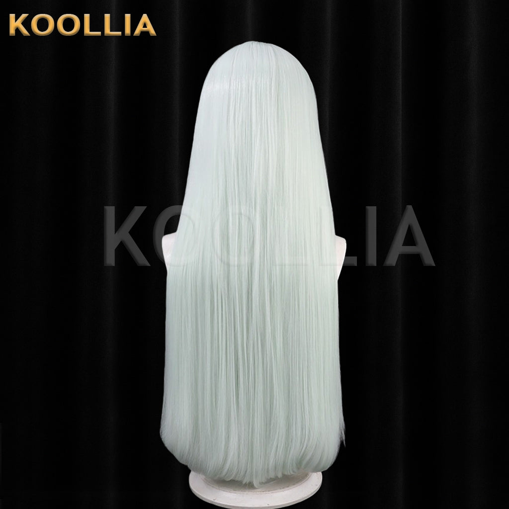 Touhou Project Kamishirasawa Keine Wig Light Mint Green Long Straight Basic Wig