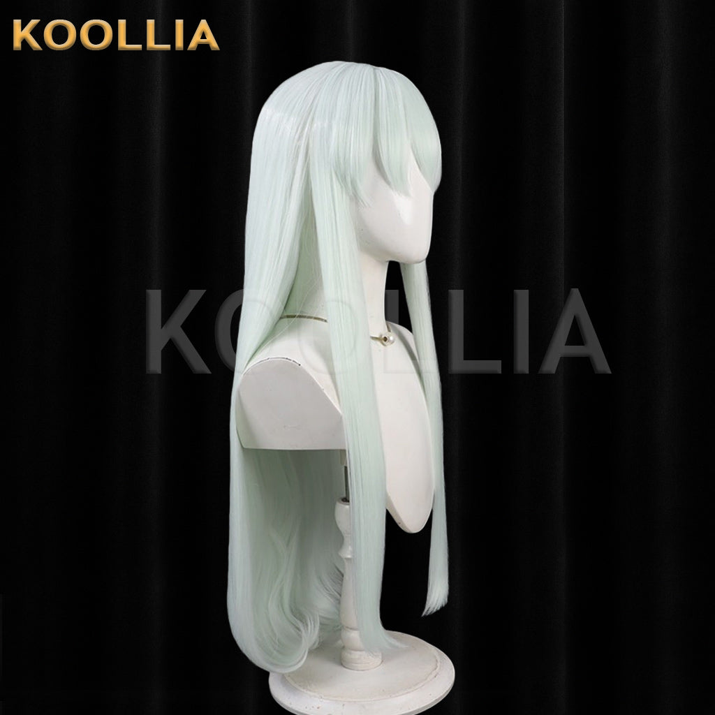 Touhou Project Kamishirasawa Keine Wig Light Mint Green Long Straight Basic Wig