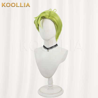 18TRIP Karikane Sakujirou Wig Bright Lime Green Spiky Short Basic Wig