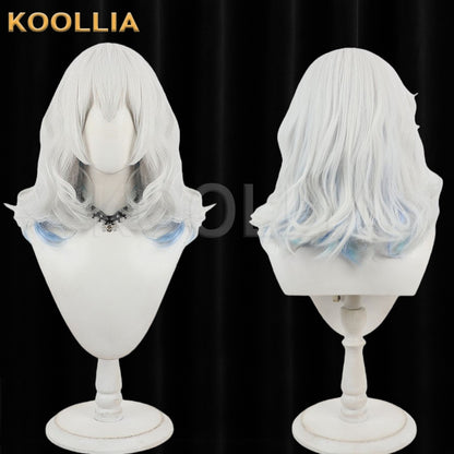 Touhou Project Komeiji Koishi Wig Silver White Light Blue Curly Basic Wig