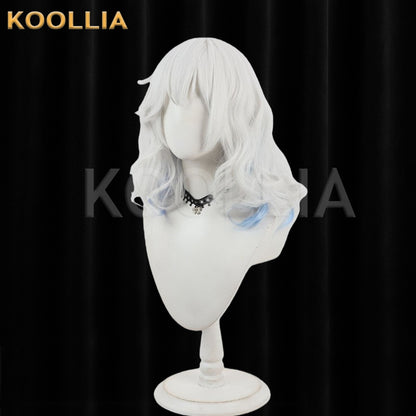 Touhou Project Komeiji Koishi Wig Silver White Light Blue Curly Basic Wig