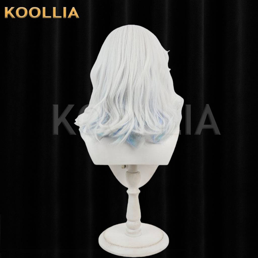 Touhou Project Komeiji Koishi Wig Silver White Light Blue Curly Basic Wig