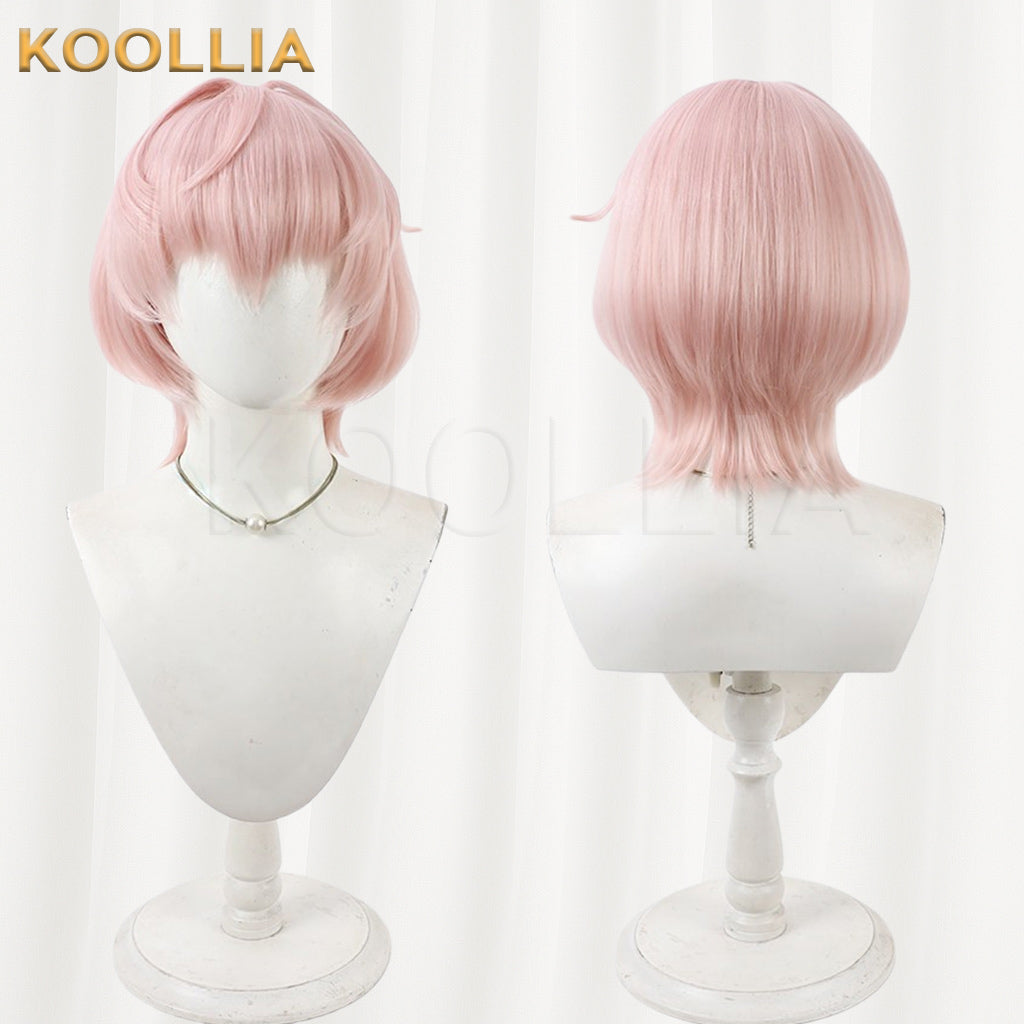 Touhou Project Komeiji Satori Wig Light Cherry Pink Short With Ahoge Basic Wig