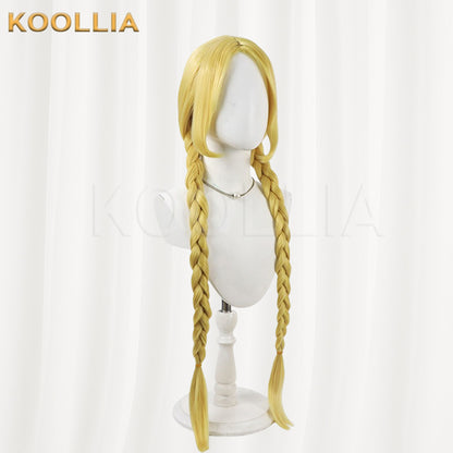 Maebashi Majo Mitsumata Koko Wig Bright Gold Double Long Braids Basic Wig
