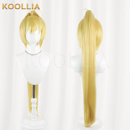 Fate/Grand Order Nero Claudius Bright Golden High Ponytail Basic Wig