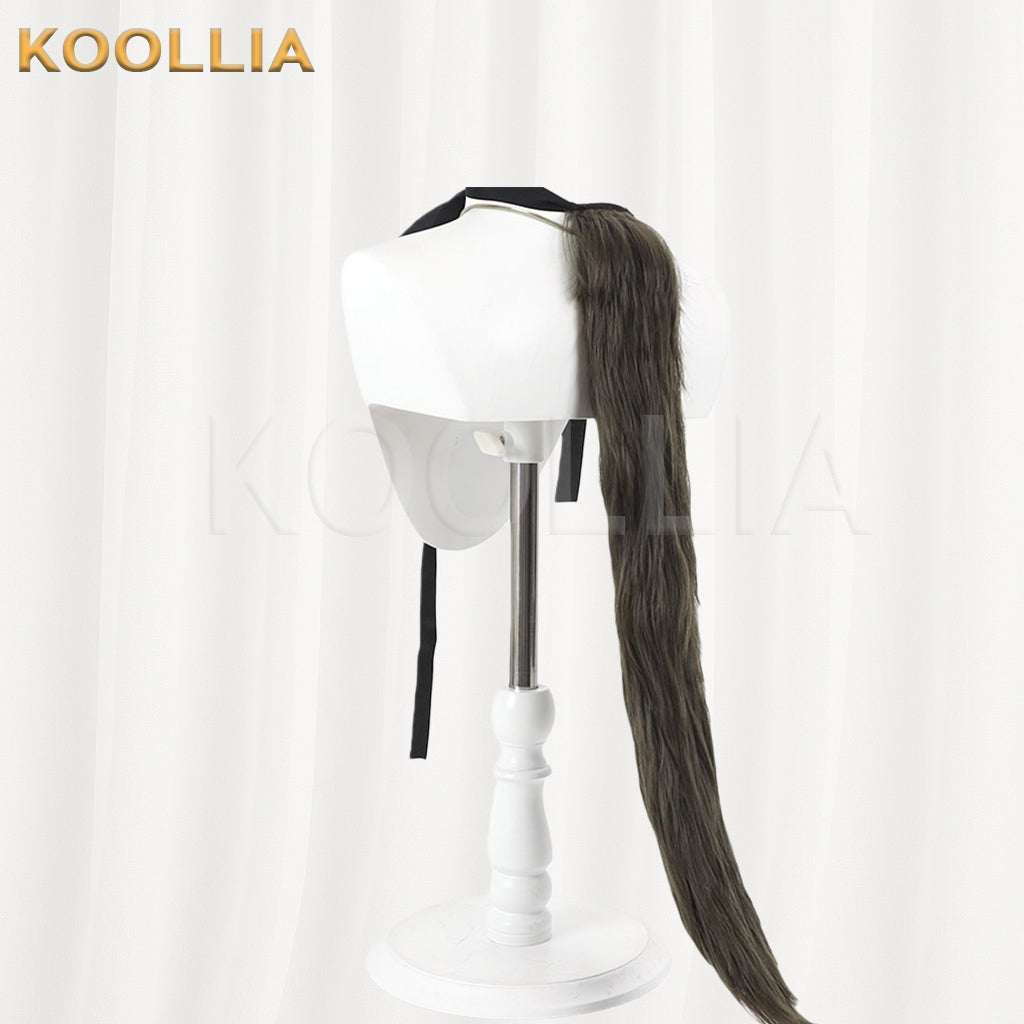 Neko Neko Kansai Cat Wig Two‑Tone Gradient Realistic Scalp Top Long Straight Basic Wig