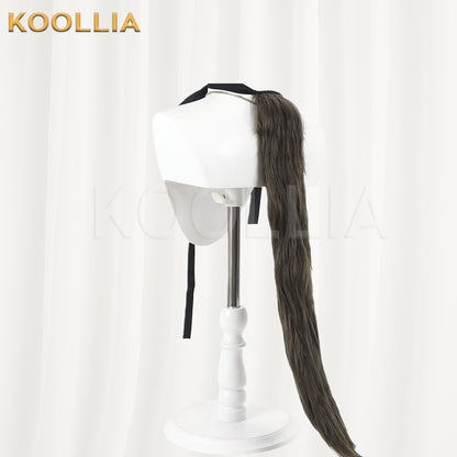 Neko Neko Kansai Cat Wig Two‑Tone Gradient Realistic Scalp Top Long Straight Basic Wig