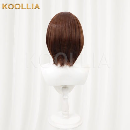 The Idolmaster Cinderella Girls Sakuma Mayu Wig Dark Brown Bob Short Basic Wig