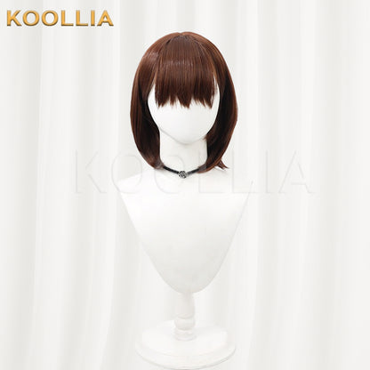 The Idolmaster Cinderella Girls Sakuma Mayu Wig Dark Brown Bob Short Basic Wig