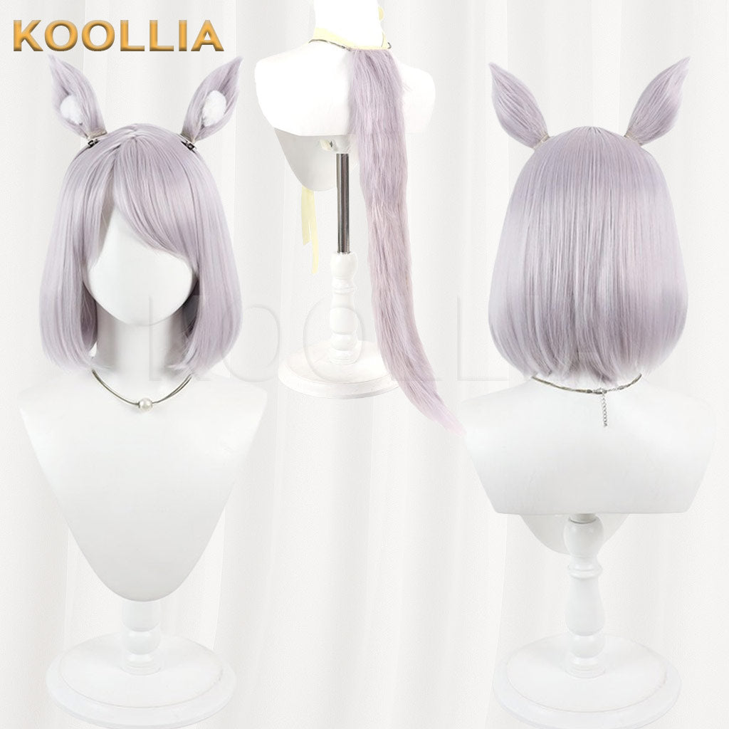 Lycoris Recoil Sato Light Purple With Detachable Cat Ears Basic Wig