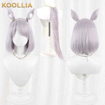 Lycoris Recoil Sato Light Purple With Detachable Cat Ears Basic Wig