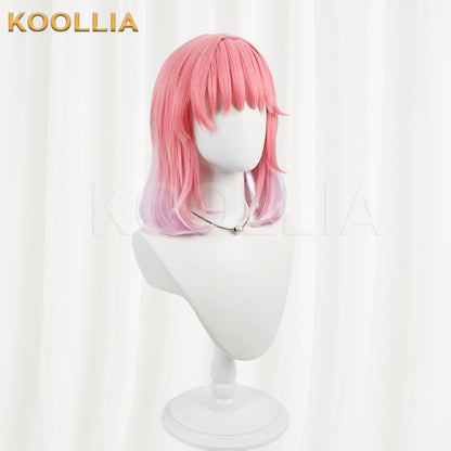 Maebashi Majo Sekijō Yuna Wig Sakura Pink Gradient Layered Short Basic Wig