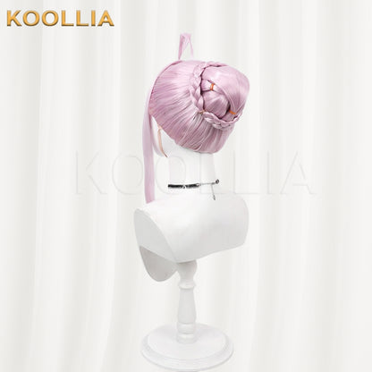 Blue Archive Shiranui Kaya Wig Light Cherry Blossom Pink Short Straight Basic Wig