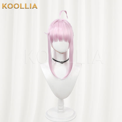 Blue Archive Shiranui Kaya Wig Light Cherry Blossom Pink Short Straight Basic Wig
