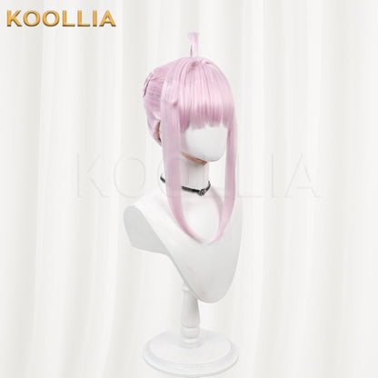 Blue Archive Shiranui Kaya Wig Light Cherry Blossom Pink Short Straight Basic Wig