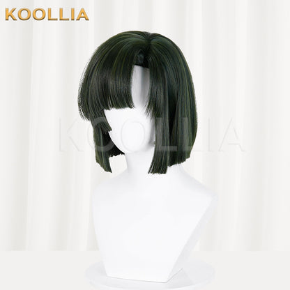 Hikaru no Go Toya Akira Wig Dark Moss Green Short Bob Basic Wig