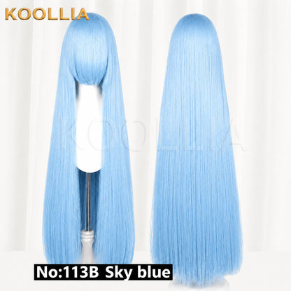 All-purpose 600g Upgraded Thickened Version 100cm Universal Long Straight Wig