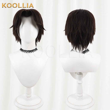 Overwatch Cole Cassidy McCree Wig Dark Brown‑Taupe Layered Men Short Wig Basic Wig