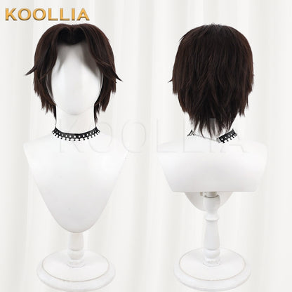 Overwatch Cole Cassidy McCree Wig Dark Brown‑Taupe Layered Men Short Wig Basic Wig
