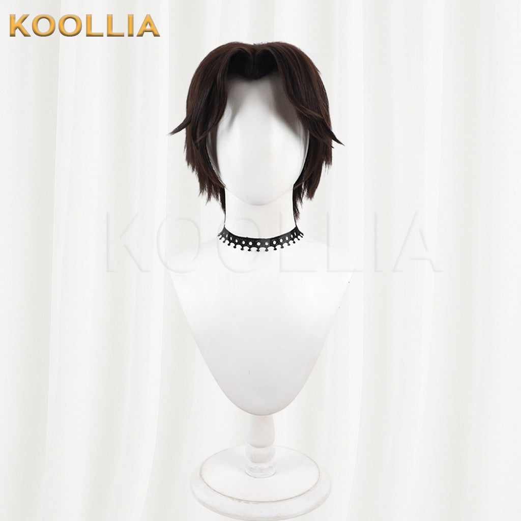 Overwatch Cole Cassidy McCree Wig Dark Brown‑Taupe Layered Men Short Wig Basic Wig