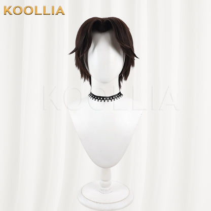 Overwatch Cole Cassidy McCree Wig Dark Brown‑Taupe Layered Men Short Wig Basic Wig