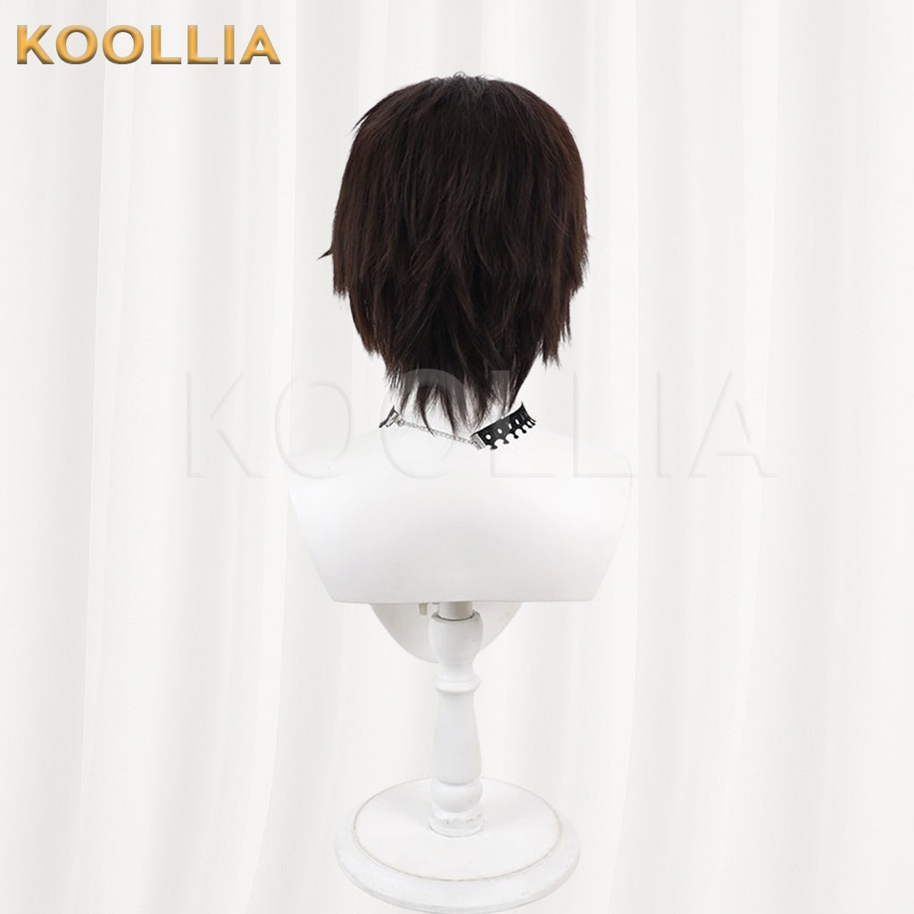 Overwatch Cole Cassidy McCree Wig Dark Brown‑Taupe Layered Men Short Wig Basic Wig