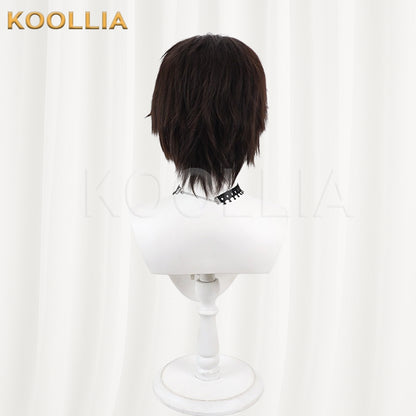 Overwatch Cole Cassidy McCree Wig Dark Brown‑Taupe Layered Men Short Wig Basic Wig
