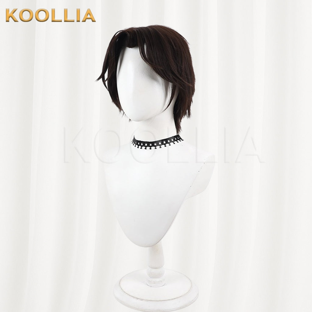 Overwatch Cole Cassidy McCree Wig Dark Brown‑Taupe Layered Men Short Wig Basic Wig