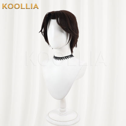 Overwatch Cole Cassidy McCree Wig Dark Brown‑Taupe Layered Men Short Wig Basic Wig