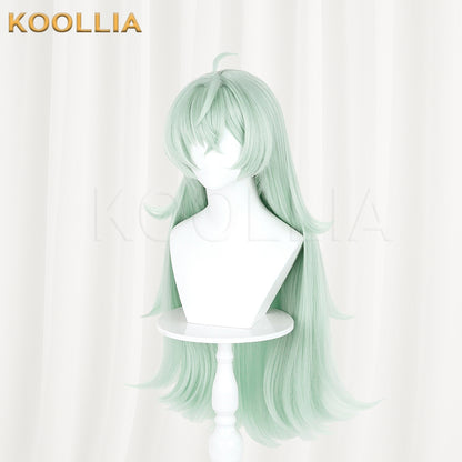 Loop Eloy Wig Mint Light‑Cyan Green Realistic Scalp Top Thick Mixed Fluffy Silk Extra‑long Layered Wig Basic Wig