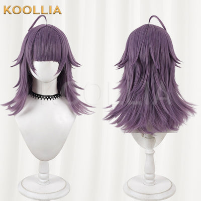 JACK JEANNE Neji Kurokado Wig Lavender Dusty Purple Realistic Scalp Top Layered Flip‑Out Medium Wig Basic Wig