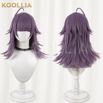 JACK JEANNE Neji Kurokado Wig Lavender Dusty Purple Realistic Scalp Top Layered Flip‑Out Medium Wig Basic Wig