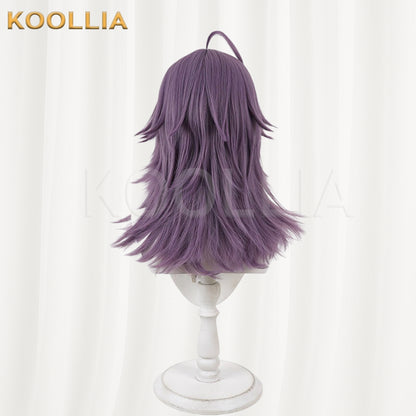 JACK JEANNE Neji Kurokado Wig Lavender Dusty Purple Realistic Scalp Top Layered Flip‑Out Medium Wig Basic Wig