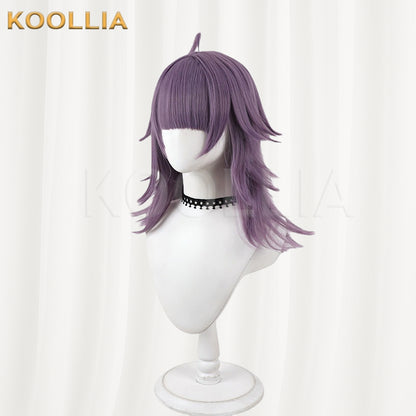 JACK JEANNE Neji Kurokado Wig Lavender Dusty Purple Realistic Scalp Top Layered Flip‑Out Medium Wig Basic Wig