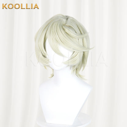 Ribbon Hero Pine Wig Light Mint‑Beige Gold Layered Flip‑out Short Hair Realistic Scalp Top Basic Wig
